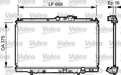 Теплообменник (VALEO: 734114)