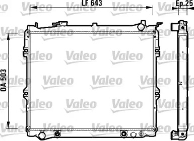 Теплообменник (VALEO: 734118)