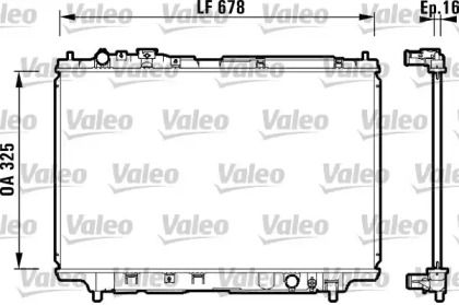 Теплообменник (VALEO: 734120)