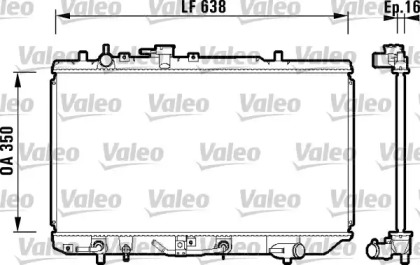 Теплообменник (VALEO: 734121)