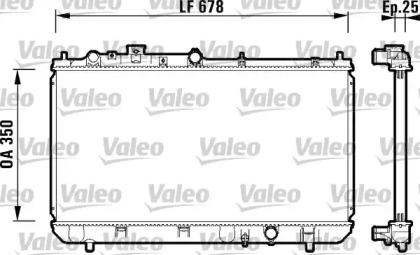 Теплообменник (VALEO: 734122)