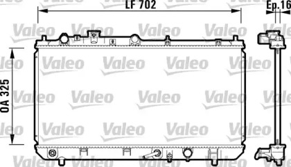 Теплообменник (VALEO: 734124)