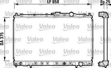 Теплообменник (VALEO: 734139)