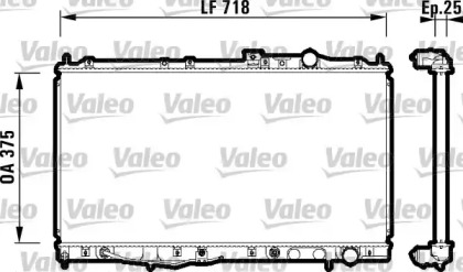 Теплообменник (VALEO: 734142)