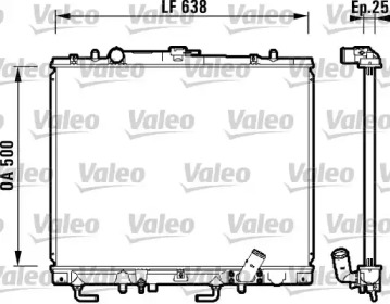 Теплообменник (VALEO: 734143)