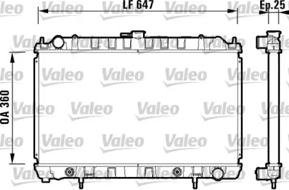 Теплообменник (VALEO: 734149)