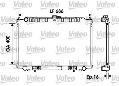 Теплообменник (VALEO: 734150)