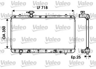 Теплообменник (VALEO: 734165)