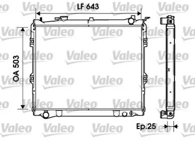 Теплообменник (VALEO: 734207)