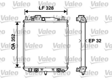 Теплообменник (VALEO: 734208)