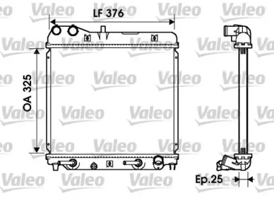 Теплообменник (VALEO: 734218)