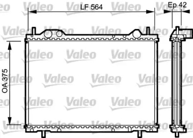 Теплообменник (VALEO: 734220)