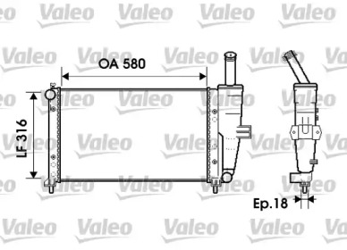 Теплообменник (VALEO: 734225)