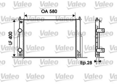 Теплообменник (VALEO: 734229)