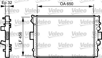 Теплообменник (VALEO: 734232)