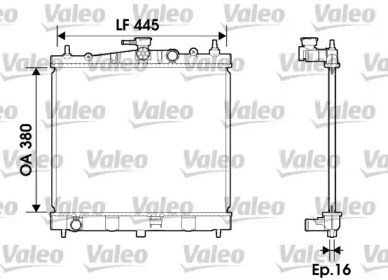 Теплообменник (VALEO: 734246)