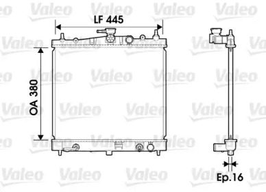 Теплообменник (VALEO: 734247)