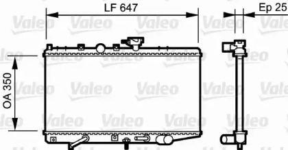 Теплообменник (VALEO: 734263)