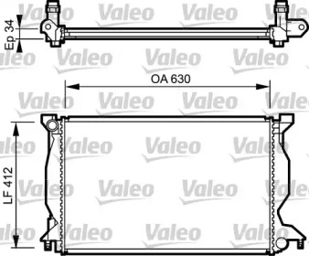 Теплообменник (VALEO: 734268)