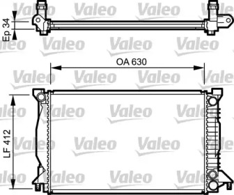 Теплообменник (VALEO: 734270)