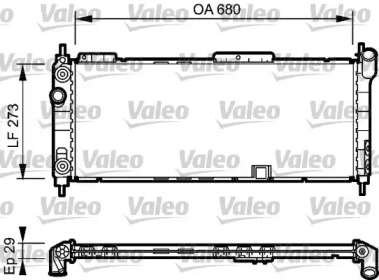 Теплообменник (VALEO: 734271)