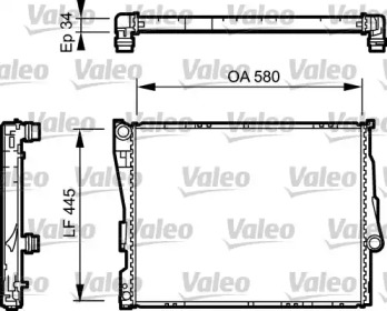 Теплообменник (VALEO: 734276)