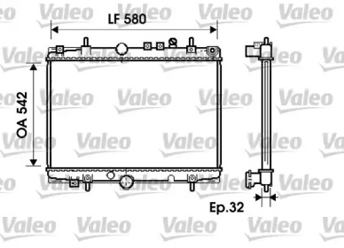 Теплообменник (VALEO: 734279)