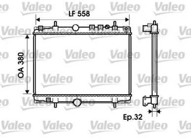 Теплообменник (VALEO: 734281)