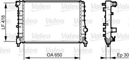 Теплообменник (VALEO: 734283)