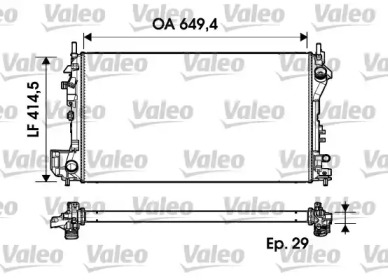 Теплообменник (VALEO: 734302)