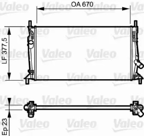 Теплообменник (VALEO: 734320)