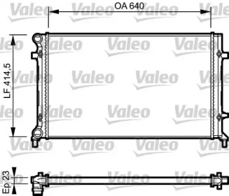 Теплообменник (VALEO: 734332)