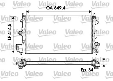 Теплообменник (VALEO: 734339)