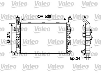 Теплообменник (VALEO: 734384)