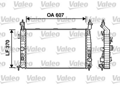 Теплообменник (VALEO: 734385)