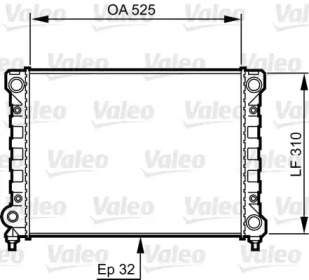 Теплообменник (VALEO: 734415)