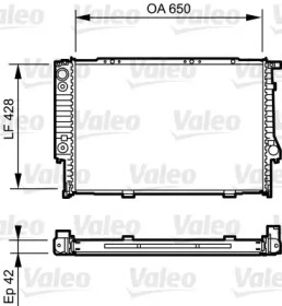 Теплообменник (VALEO: 734421)