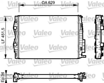 Теплообменник (VALEO: 734438)