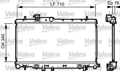 Теплообменник (VALEO: 734465)