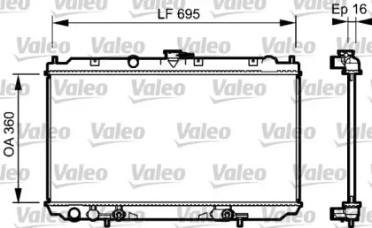 Теплообменник (VALEO: 734473)