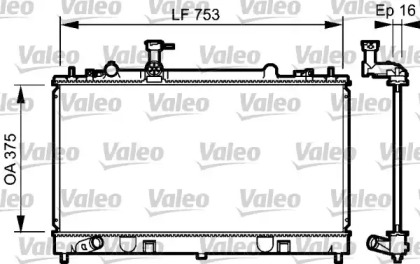 Теплообменник (VALEO: 734484)