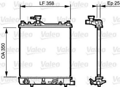 Теплообменник (VALEO: 734486)