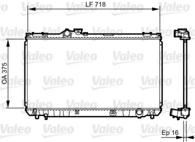 Теплообменник (VALEO: 734498)