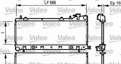 Теплообменник (VALEO: 734577)