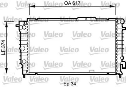 Теплообменник (VALEO: 734604)