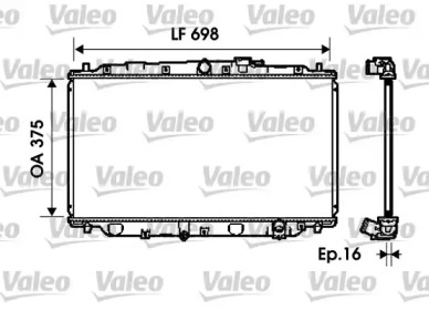 Теплообменник (VALEO: 734624)