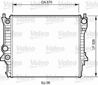 Теплообменник (VALEO: 734704)