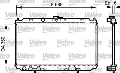 Теплообменник (VALEO: 734705)