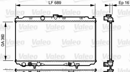 Теплообменник (VALEO: 734706)