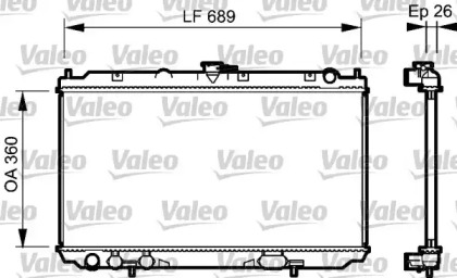 Теплообменник (VALEO: 734708)